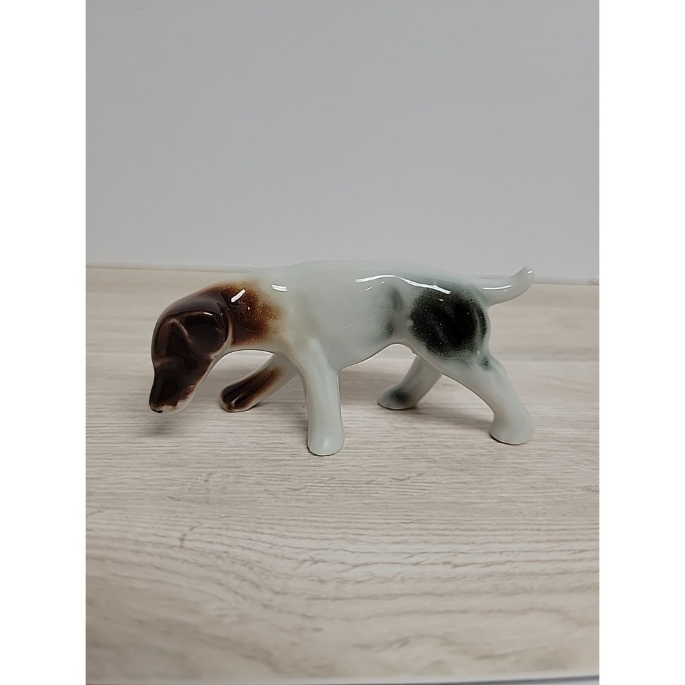 1950's Vtg Miniature Porcelain Hound Dog Japan
